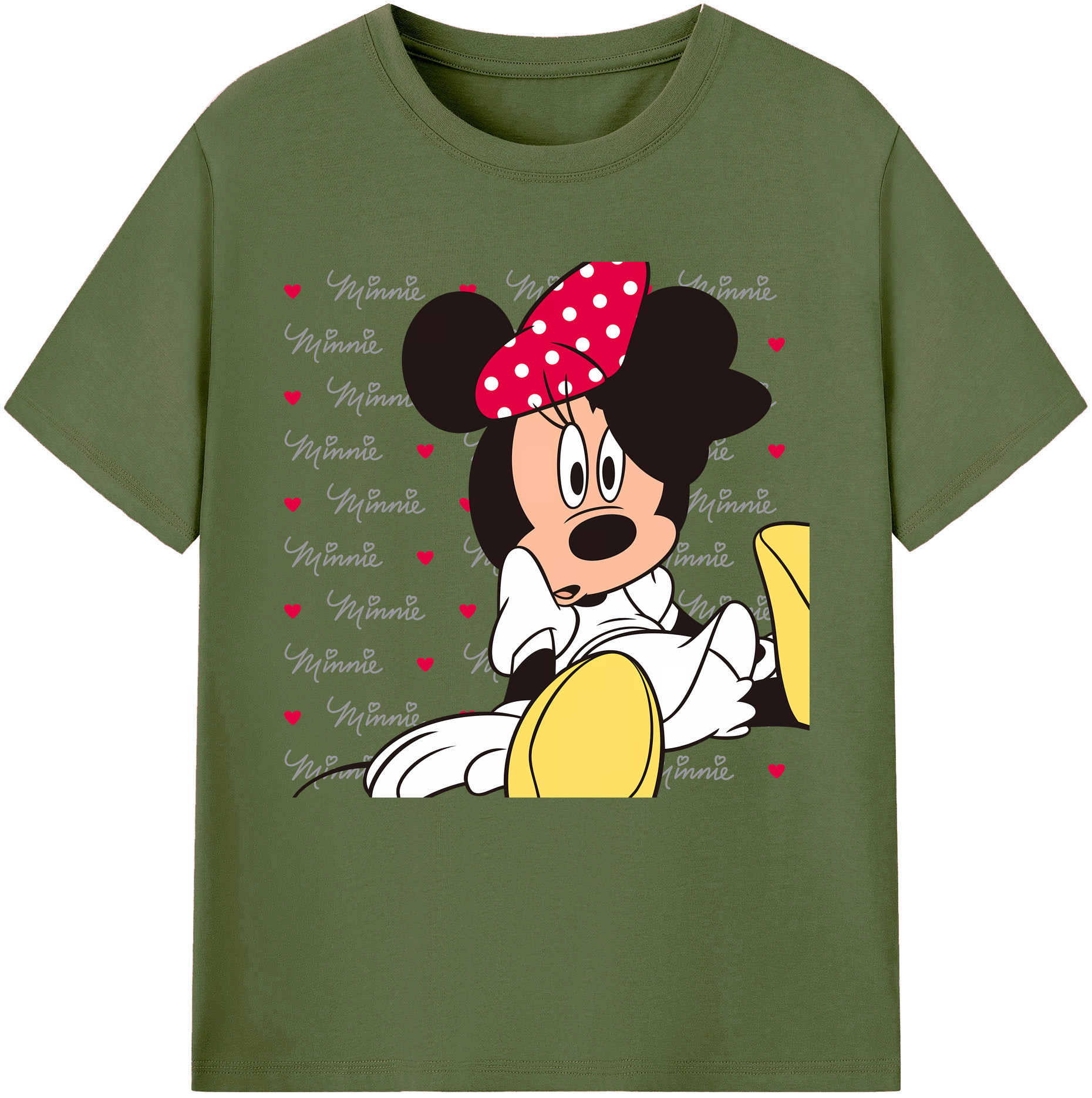 （画像用） ミッキーマウス Mickey Mouse 綿100％半袖Tシャツ（フロントプリント）